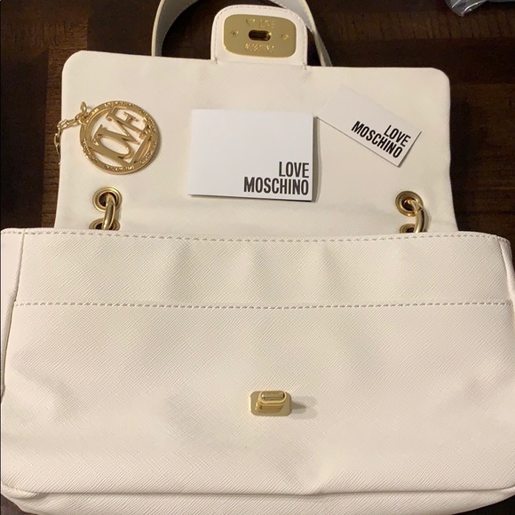 LOVE MOSCHINO Saffiano Owl-Handle Shoulder Bag - Picture 6 of 8